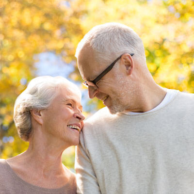 Elderly Couple Outdoors
